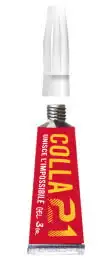 Adesivo Cianoacrilato Colla21 3gr Gel