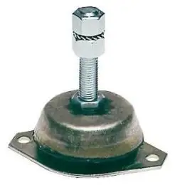 Supporto elastico antivibrante con perno