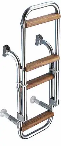 Scaletta da bagno con gradini in teak