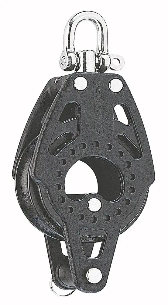 Harken Carbo AirBlocks, bozzello a disco singolo/swirl/ museruola per cani