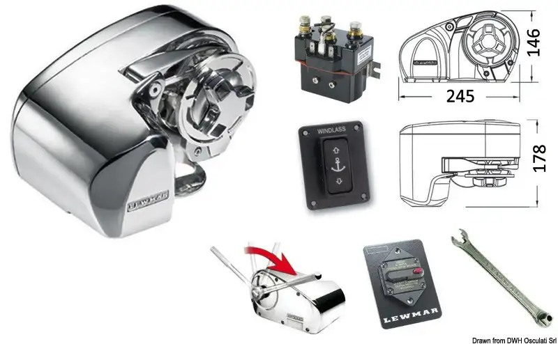 Verricello LEWMAR Pro-Series 1000