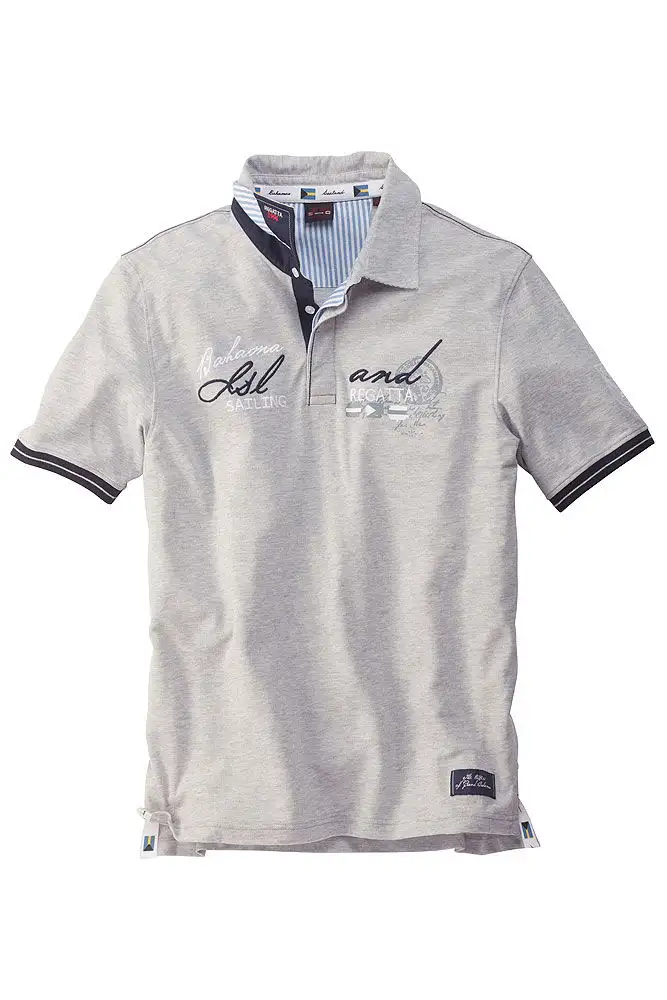 Polo Capt.Scott con stampa e ricamo nautico