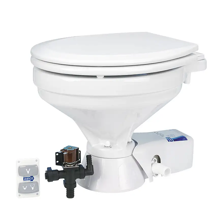WC elettrico Jabsco Quiet Flush con elettrovalvola