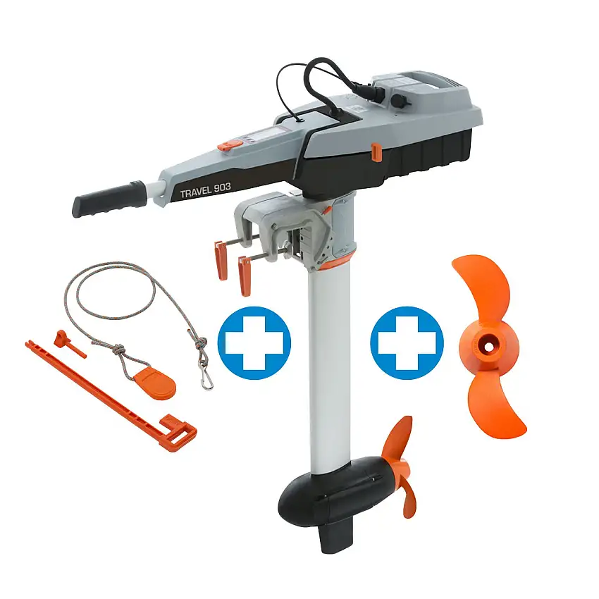 Torqeedo Travel 903CS + elica di ricambio V10/P1100 + kit di ricambi GRATIS