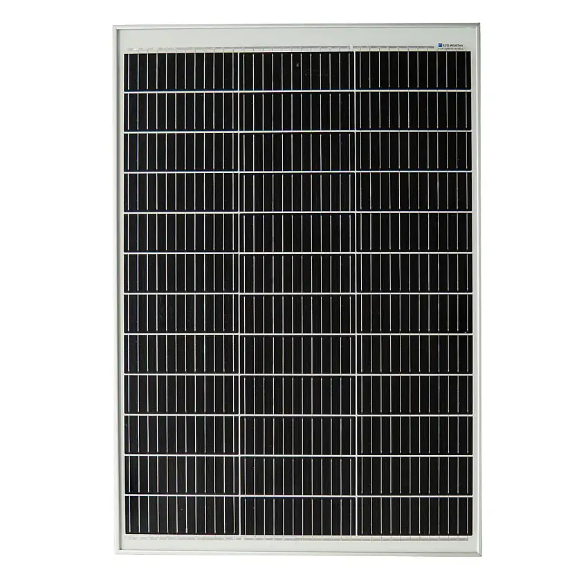 Eco Worthy 120Wp 12V modulo solare monocristallino telaio fisso