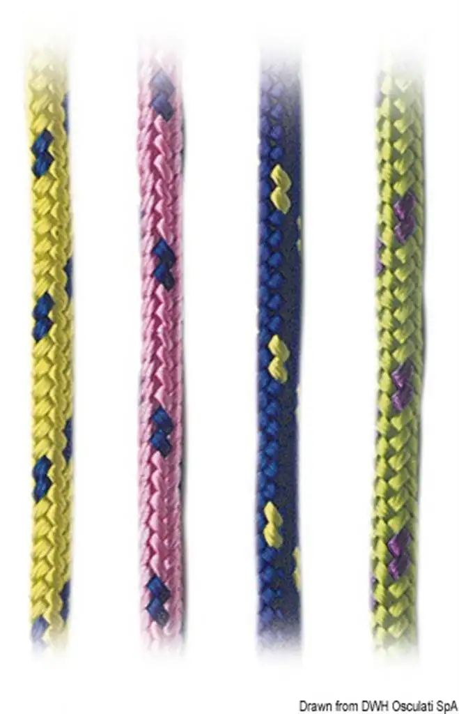 Treccia fluorescente mm 2 blu