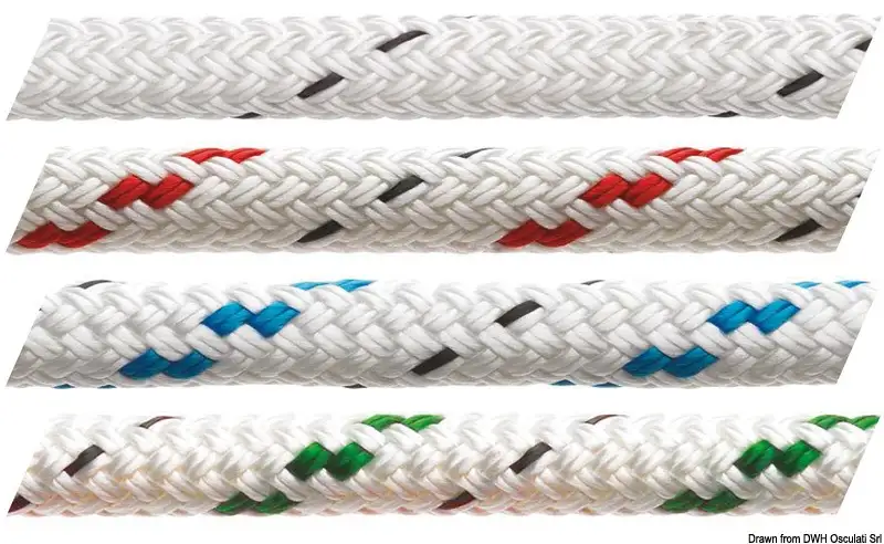Cima bianca MARLOW Doublebraid con segnalino