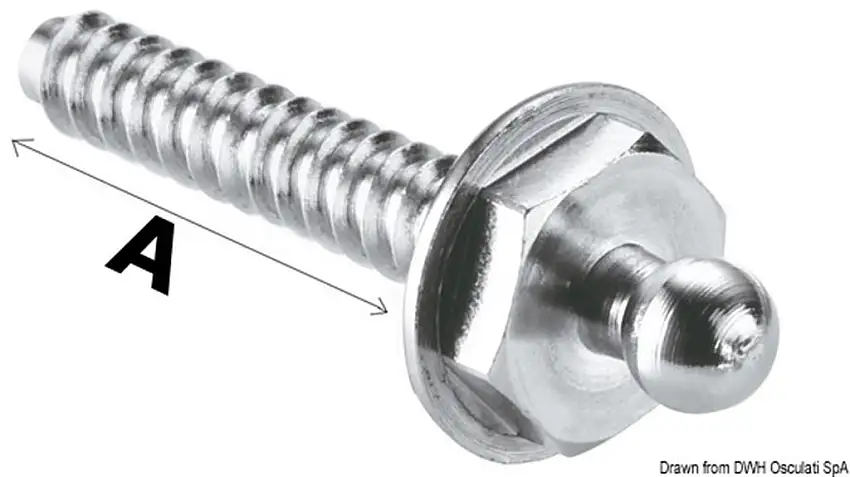 Bottone maschio Loxx vite autofilettante