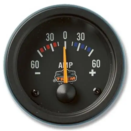 AMPEROMETRO GAUGE LINE INCASSO 52 MM NERO