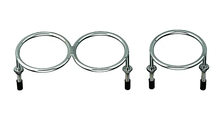 A.A.A. World-Wide Portabicchiere Inox A Tre Anelli
