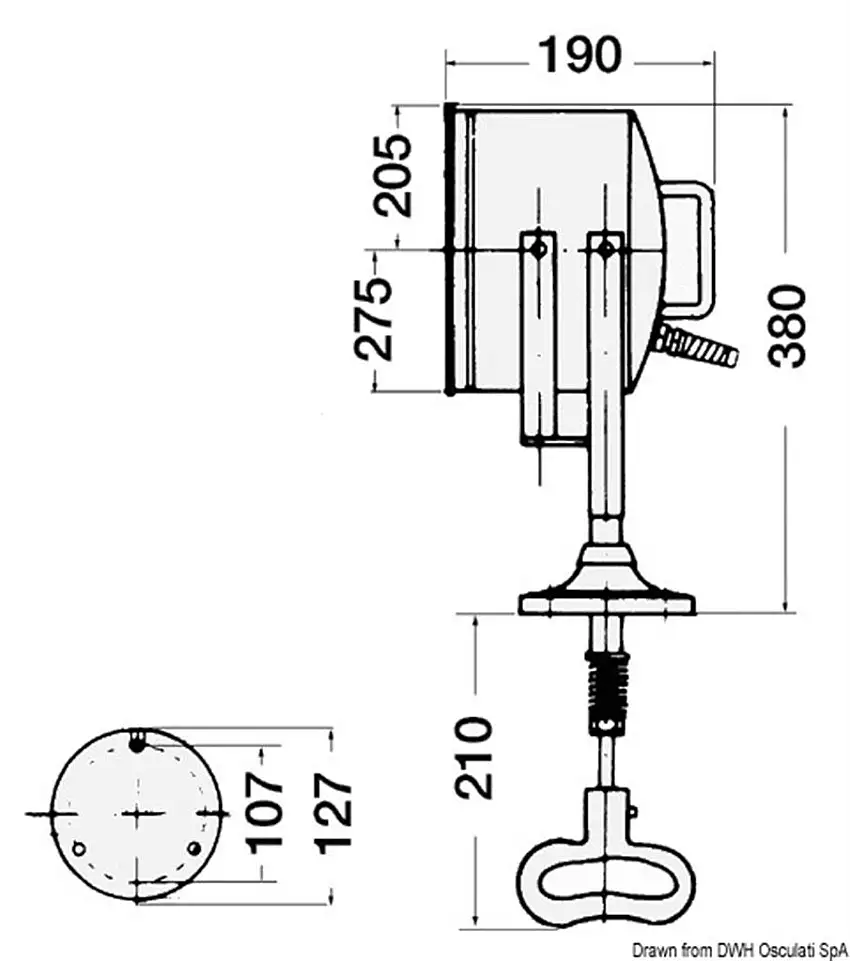 Faro professionale 8"
