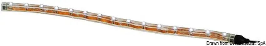 Strip di ambientazione 12 LED bianchi