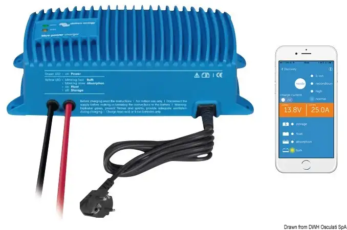 Caricabatteria VICTRON Bluesmart IP67 con connessione Bluetooth