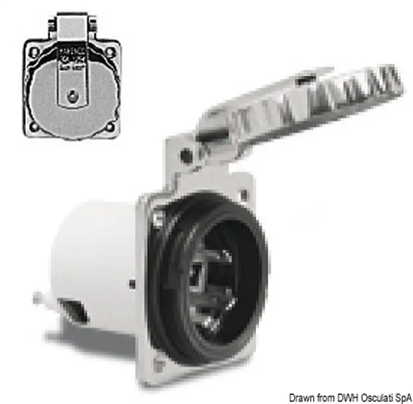 Presa inox Marinco 16-30 A
