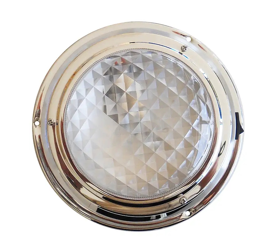 A.A.A. World-Wide Plafoniera Led Inox Ø Mm.168 X 46h
