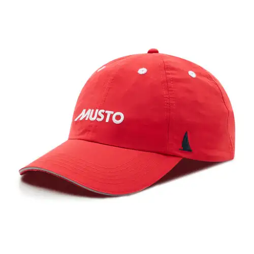 CAPPELLO ESS. CREW FAST DRY CON LOGO MUSTO COL. ROSSO
