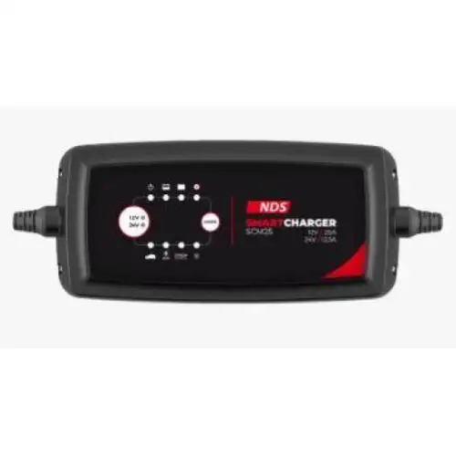 CARICA BATTERIE AUTOMATICO SMART CHARGER 25A – 12,5A SCM25