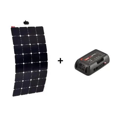 KIT PANNELLO SOLARE FLESSIBILE MONOCRISTALLINO 115W SOLARFLEX EVO + SCE320 MPPT