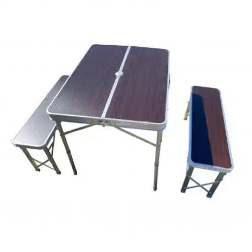 TAVOLO ALLUMINIO PIEGHEVOLE PIC NIC CON PANCHE 90 X 66