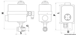 Valvola PN40 1/2" con pannello - Osculati [1724002]