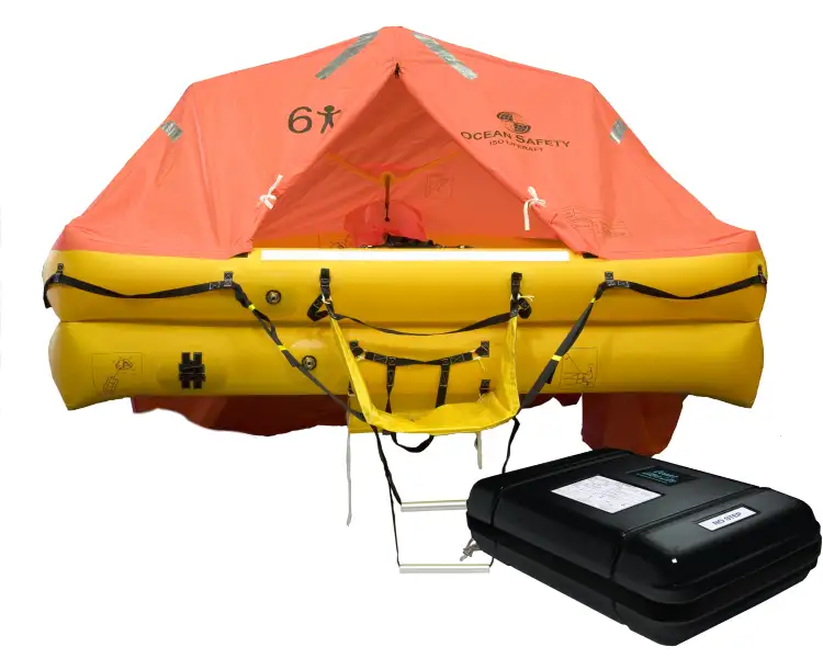 Zattera di sicurezza oceanica per 8 persone