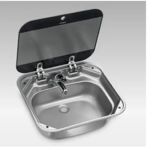 LAVELLO INOX RETTANGOLARE 420X370 P146MM SNG 4237