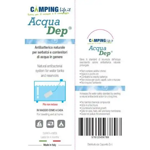 BARRA ANTIBATTERICA ACQUA DEP CAMPING-LIFE EDITION