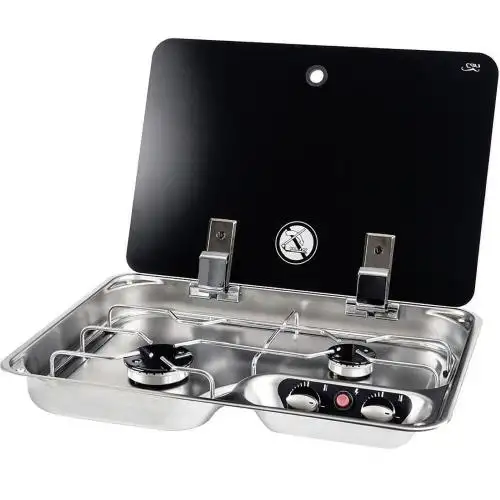PIANO COTTURA A GAS CON 2 FUOCHI 1000+1900W FC1346