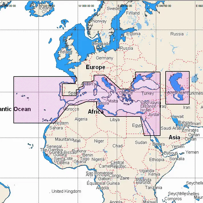 C-Map Mega Wide Max-N+ Mar Mediterraneo