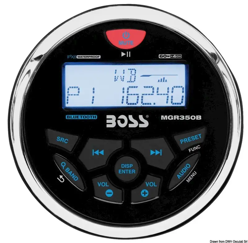 Radio FM/AM/Bluetooth/USB/MP3 da cruscotto BOSS