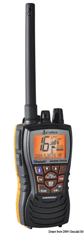VHF galleggiante Cobra MR HH500 con bluetooth