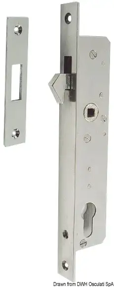 38.132.03 Serratura inox per porte scorrevoli Osculati