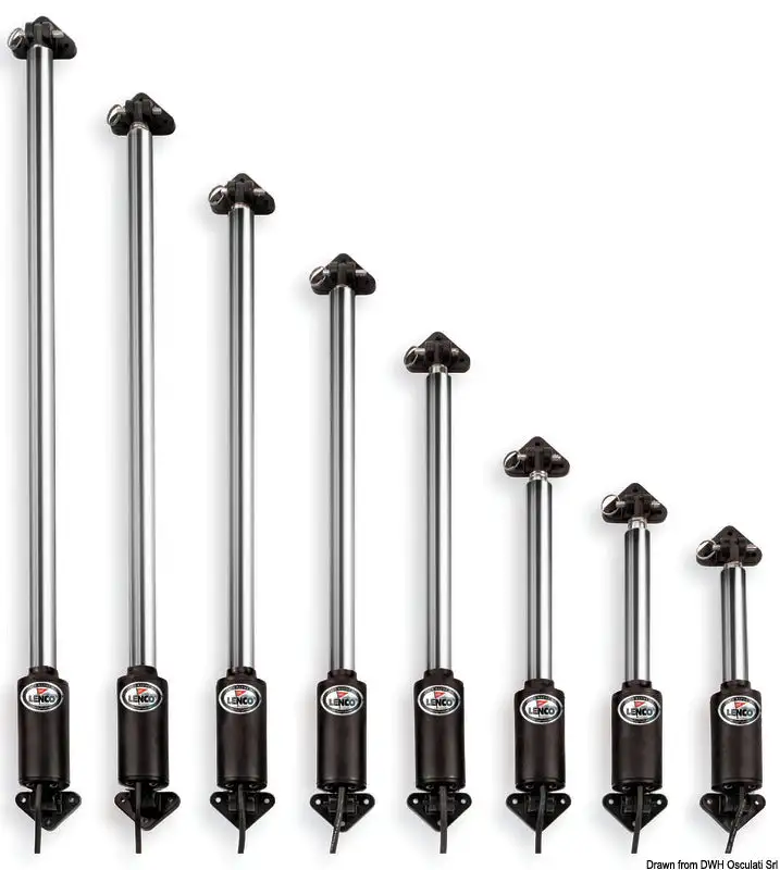Attuatore elettrico lineare LENCO 508/712 mm 12V
