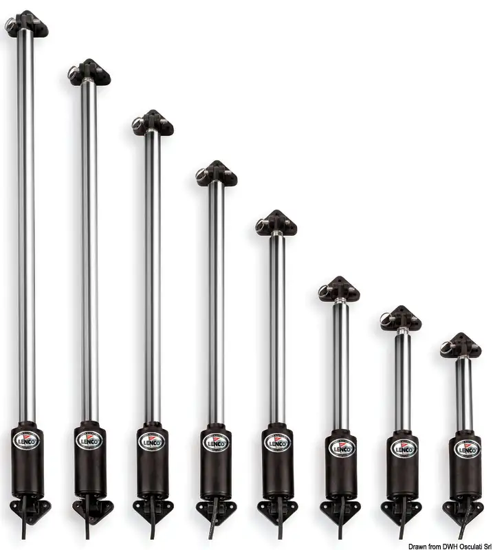 38.375.83 Attuatore elettrico lineare LENCO 940/1550 mm 24V Osculati