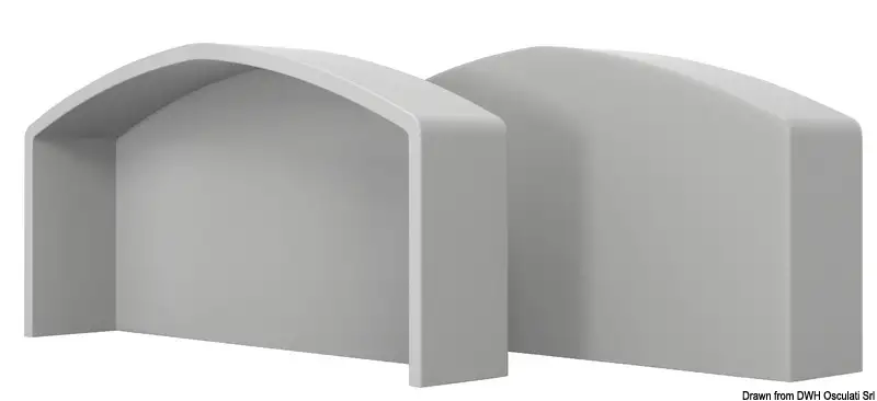 44.105.02 Terminale QBE 90 grigio RAL 7047 Osculati