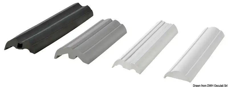 44.481.57 Base Pvc Nera per profilo 38 Osculati