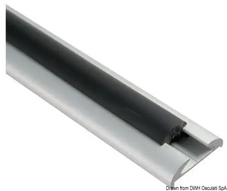 44.486.10 Profilo parabordo alluminio anodizzato 56 x 14+5mm (barre da 6 m) Osculati