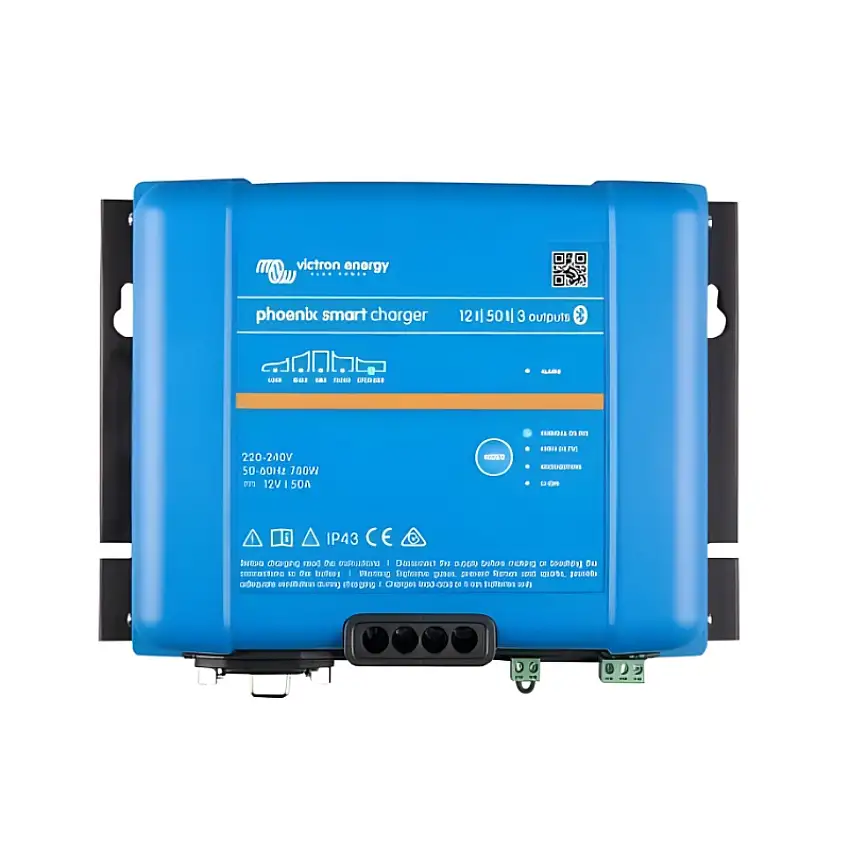 CARICABATTERIE VICTRON PHOENIX SMART 12V 50AH IP43 3 USCITE