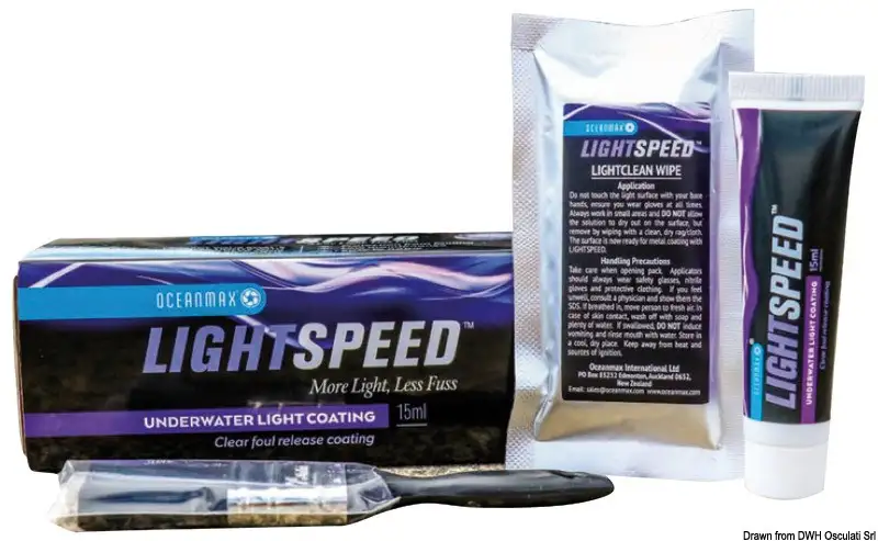 Vernice antiaderente siliconica per luci subacquee LIGHTSPEED®
