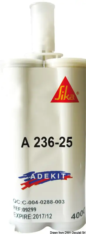 65.289.41 Sika ADEKIT A236-25 ad. bicomponente nero 400 ml Osculati
