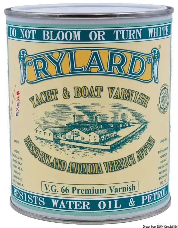 65.890.00 Vernice trasparente per legno Rylard VG66 Premium Osculati