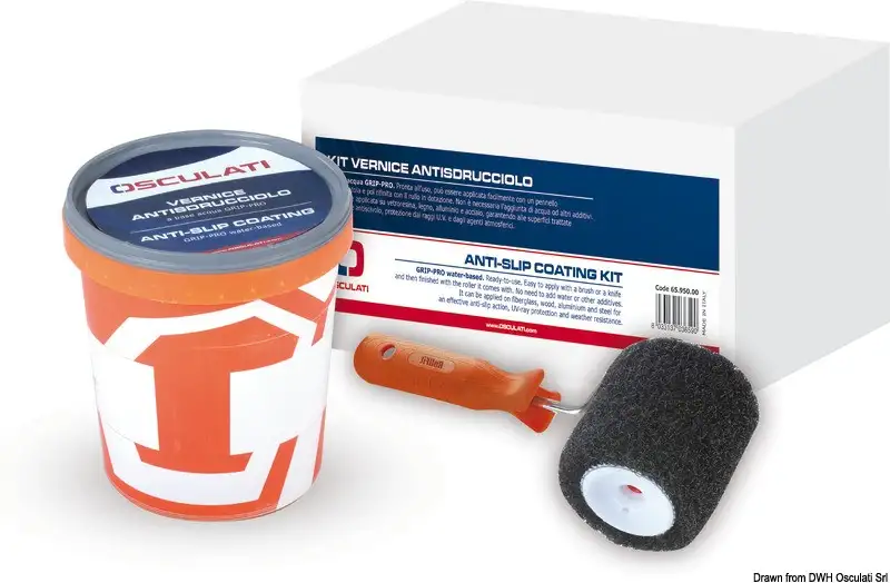 Kit Vernice Antisdrucciolo a base acqua GRIP-PRO