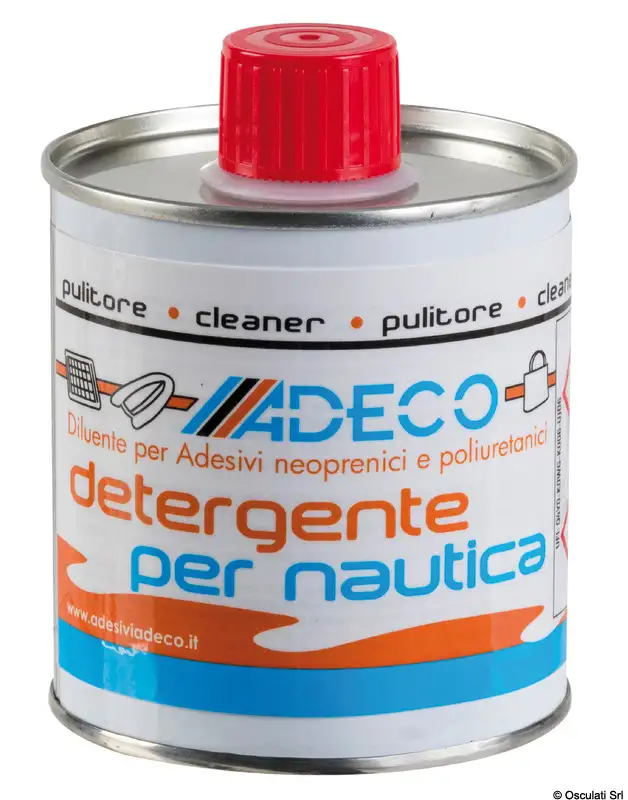 66.236.10 Pulitore/diluente per collanti ADECO 250 ml Detergente per nautica Osculati