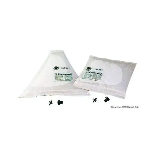 SERBATOIO BIANCO PER ACQUA 100LT 120X110 TRIANGOLARE FLESSIBILE