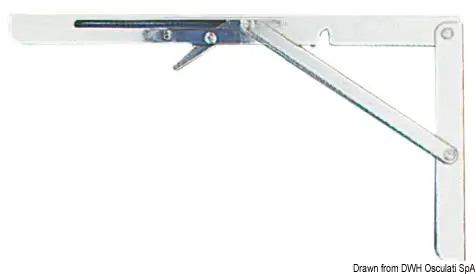 71.240.10 Bracci inox supporto tavolo Osculati