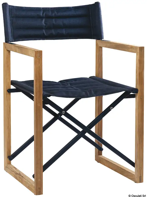 71.325.01 Sedia pieghevole teak ARC The Square blu navy Osculati