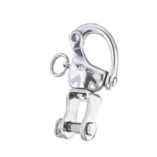 MOSCHETTONE INOX HR GIBB A FORCELLA GIREVOLE MM.70