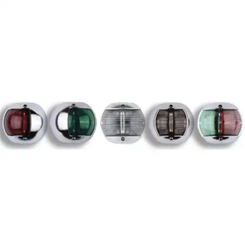 FANALE “STELLA POLARE” 12V VERDE DX 112,5°20MT CROMATO