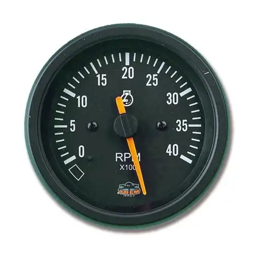 CONTAGIRI DIESEL GAUGE LINE INCASSO 84 MM NERO 0-4000RPM