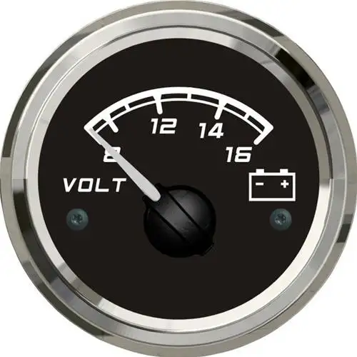 VOLTMETRO X LINE INCASSO 52 NERO 18/32 VOLT